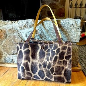 Kate Spade KiKi Tangiers Faux Giraffe Hand Bag